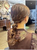 編みおろしスタイル