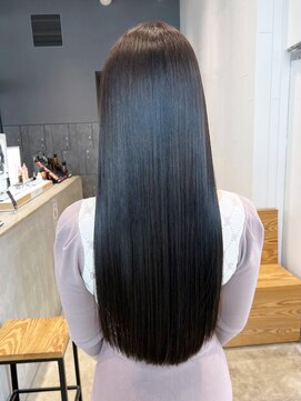 アイティーバイアルバム 八王子店(IT by ALBUM) 透明感カラー黒髪ネビージュオリーブカラー_ba500451