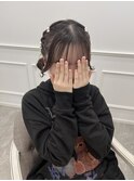 【ヘアメ】雨の日にもオススメ＊編み込みツインお団子＊新井
