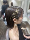 浅子小百合/結婚式ボブアレンジ