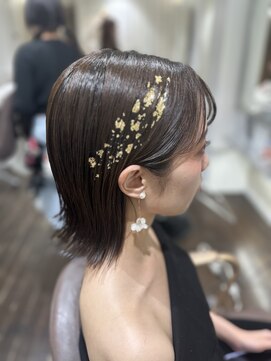 アピッシュ ギンザ(apish ginza) 浅子小百合/結婚式ボブアレンジ