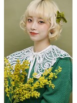 ルミュドゥプレシャス(LEMIEUX de precious) ガーリーオレンジメイク×リボン【撮影ヘアメイク】