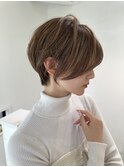 イメチェン外ハネボブ美髪ワイドバングレイヤーショート/大宮