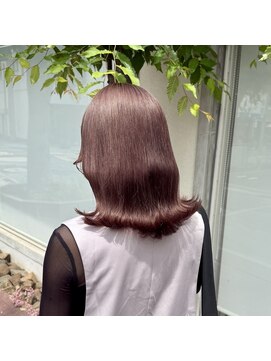 アロハナ 津店(ALOHANA) ブリーチ無しのダブルカラー！ピンクベージュ韓国風波巻き