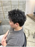 スペインカール/スパイキーショート/フェザーパーマ/守谷