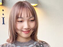 シズク(sizuk)の雰囲気（《 ミルクティーベージュ 》×《 レイヤーミディボブ 》）