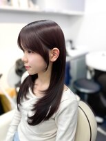 アマトウキョウ アユンチェ(AMA TOKYO×AYUNCHE) 韓国ヘア 2wayバング レイヤーカット くびれヘア 顔周り