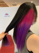 アズールサン 草加西口店(azule-sun)&nbsp;インナーカラー,ピンク×パープル,グラデーション