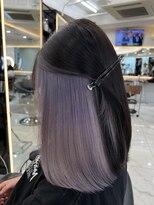 ラピス 渋谷本店(Lapis) インナーカラー/ホワイトパープル/レイヤーカット/髪質改善