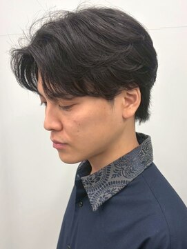 セプト 博多(SEPT.) センターパート 毛流れパーマ ニュアンスパーマ ビジネス