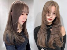 レイヤーカット×髪質改善で、可愛い&扱いやすさ両立[栄/顔周りレイヤーカット/髪質改善縮毛矯正/学割U24]