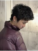 スパイキーショート×ピンパーマ