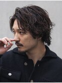 センターパートグランジパーマルーズパーマニュアンスパーマ