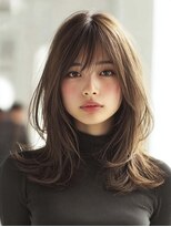ダル 渋谷/表参道(DAL.)&nbsp;レイヤーカット/顔周りカット/触覚/グレージュ/韓国巻き