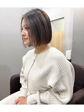 アトレ 福岡大名店(attrait) 透明感×こなれ感◎大人っぽいブラウンボブ