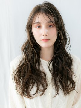 ドクターズ サロン ラブ(Dr's Salon LAB) グレージュツヤ髪大人美人ラフウェーブロングv古河20代30代