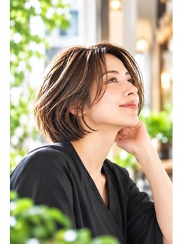 トゥーフー(TO:HU)の写真/白髪をいかして、白髪ぼかし、ハイライト、髪質改善メニューでより綺麗な美しい髪に。【天王寺、阿倍野】