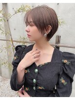 フレーム ヘア ルーム 天王寺駅前店(FRAME hair room)&nbsp;【FRAME天王寺駅前】前髪シースルー丸みショート/20代/30代/40代