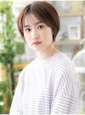 大人かわいい小顔ナチュラルマッシュショートa川口20代30代40代