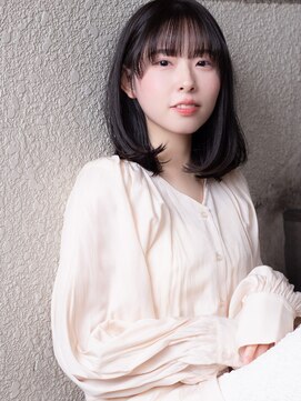 オースト ヘアー ステラ 新宿店(Aust hair Stella) ロブ/ベルボブ/暗髪/ダークアッシュ/フェミニン/新宿/美容室 K