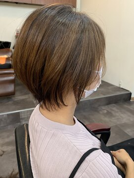 ライフ 忍ケ丘店(Lyfe) くびれショート_Aラインボブマロンベージュ大人ガーリー_78