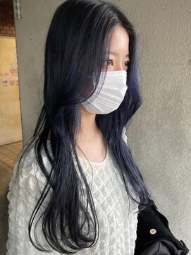 ガーデンヨコハマ(GARDEN YOKOHAMA) ルーツカラー ブルーラベンダー ブルージュ 透明感 ロング