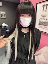 ヴィアンジュ(viange)&nbsp;#プラチナエクステ #インナーカラー風