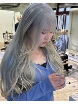 ヲタク(wotaku.)&nbsp;ホワイトシルバーハイトーンカラーハイトーンロング2ブリーチ