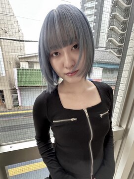 イェッカ(YECCA) ペールブルーカラー（ブリーチ２回）