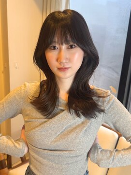 ヘアリゾート粋 ウナム 新宿東口店(enam) ナチュラルブラック/韓国風/レイヤーカット