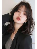 ラナ 新宿(lana)&nbsp;ミディアム/シースルー/くびれヘア/レイヤー/【lana hair新宿】