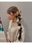 サイド編みおろし