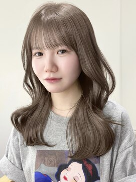 ビューシンサイバシ(VIEW SHINSAIBASHI) ミディアムレイヤーカット前髪イメチェンベージュ10代20代30代