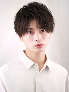 ゼロ 渋谷(XeRo) 爽やかコンマバング 【緩め無造作パーマ】