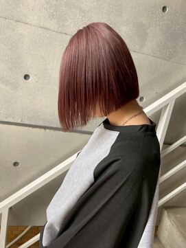 美容室カードル 新小岩店(Cadre) ぱつっとボブ/暖色カラー