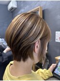 ショートヘア/美髪/ベージュカラー/小顔/我孫子