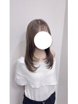 ノアサロン(Noa SALON)&nbsp;艶ストレートロング × 顔まわりレイヤー