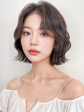 カバーヘア ブリス 川口(COVER HAIR bliss) 暗髪抜け感ウェットヘア前髪パーマこなれボブp2川口20代30代40代