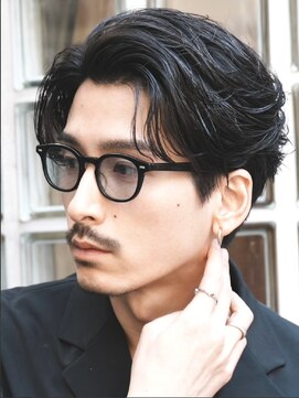 フィフス トウキョウ (fifth TOKYO) 渋谷ニュアンスパーマメンズセンターパートヘアフェザーパーマ