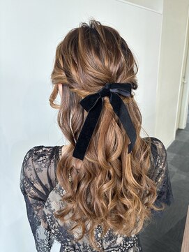 ヘアセット専門サロン by OKINAWA WATABE WEDDING 那覇店 ハーフアップ