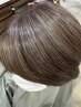 【脱白髪染め】カット＋白髪ぼかしハイライト￥20900