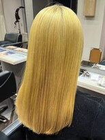 ニーフ 恵比寿(neaf)&nbsp;ハイトーン　ブリーチ　イエローカラー　イエロー