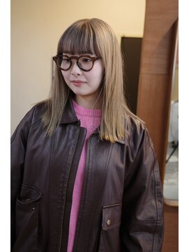 チャプター 問屋町(chapter) 髪質改善ケアブリーチダブルカラーミルクティーベージュ韓国ヘア