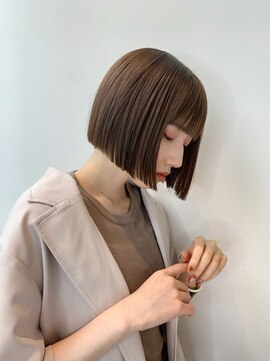 トイロ 横浜(Toiro) ワンレンボブ切りぱなしボブ韓国ボブタッセルボブ髪質改善