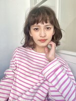 マグノリア オモテサンドウ(MAGNOLiA Omotesando) くせ毛風ミルクブラウンボブパーマ・・・HINATA