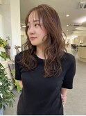 暖色ベージュヘア