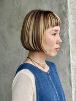 プライベートサロン キッテ(private salon kitte.)&nbsp;インパクトハイライト×ミニボブ