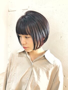 ヘアーワークス ヘルム 渋谷店(HAIR WORKS HELM) [HELM渋谷]前髪パツン×ショートボブ☆