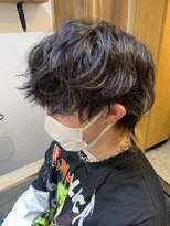 エルオム(EL.HOMME)&nbsp;【MITSU】スパイラルウルフヘア×ハイトーンカラー