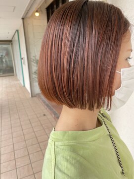 オルシェット(olchette) 【ブリーチなし】オレンジボブ